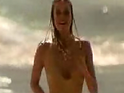 Celebrity: attractive actress Bo Derek shows her nice boobs
